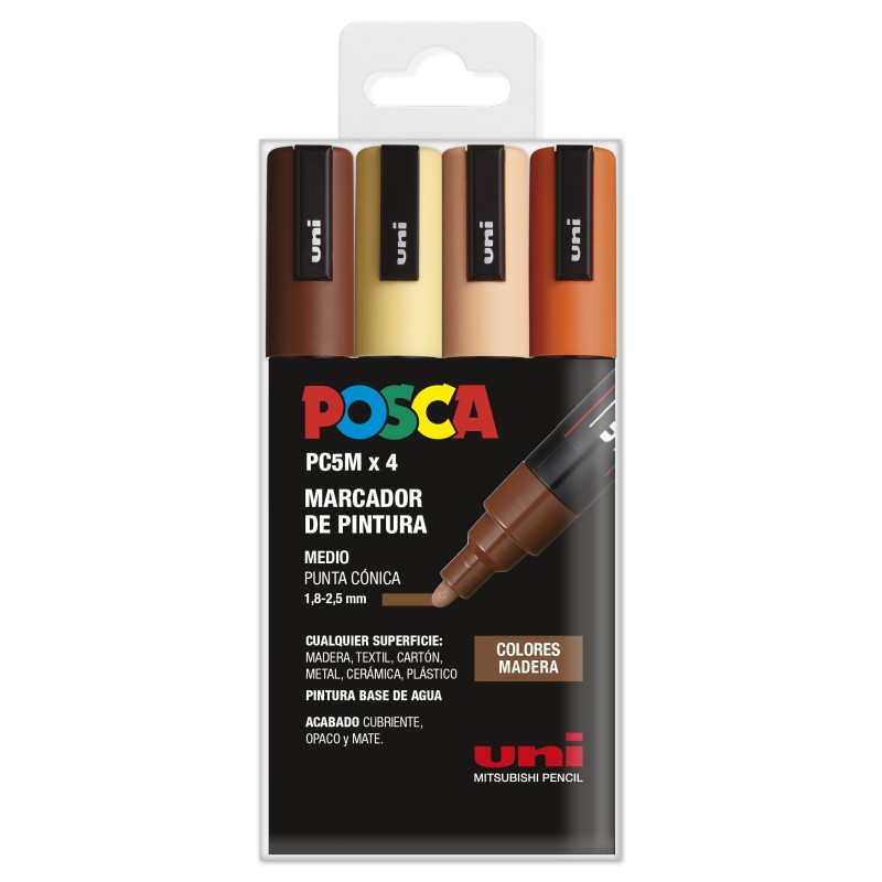 PC-5M/4C ESTUCHE COLORES MADERA