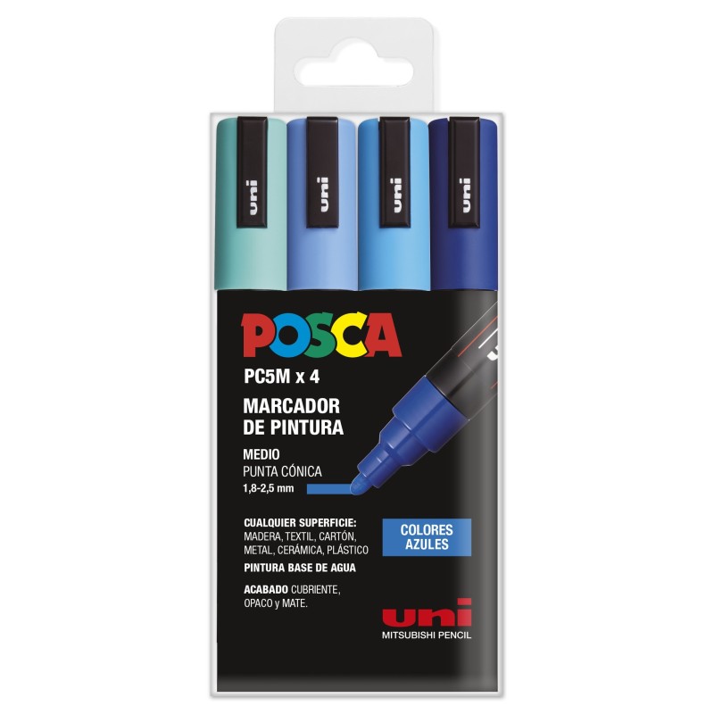 PC-5M/4C ESTUCHE COLORES AZULES